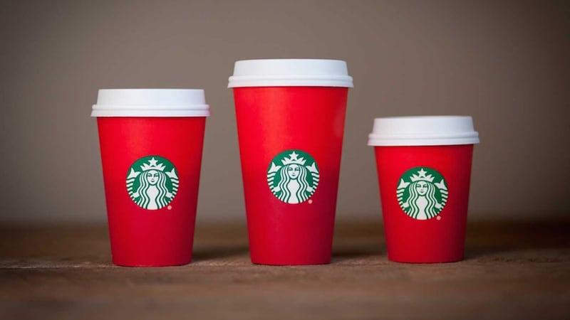 The cup's &quot;two-toned ombr&eacute; design&quot; are designed to embrace the &quot;simplicity and quietness&quot; of Christmas&nbsp;