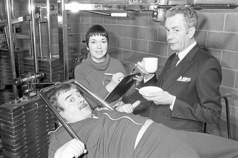 Ruth Madoc with UPaul Shane, Rand the late Barry Howard in Hi-De-Hi! 