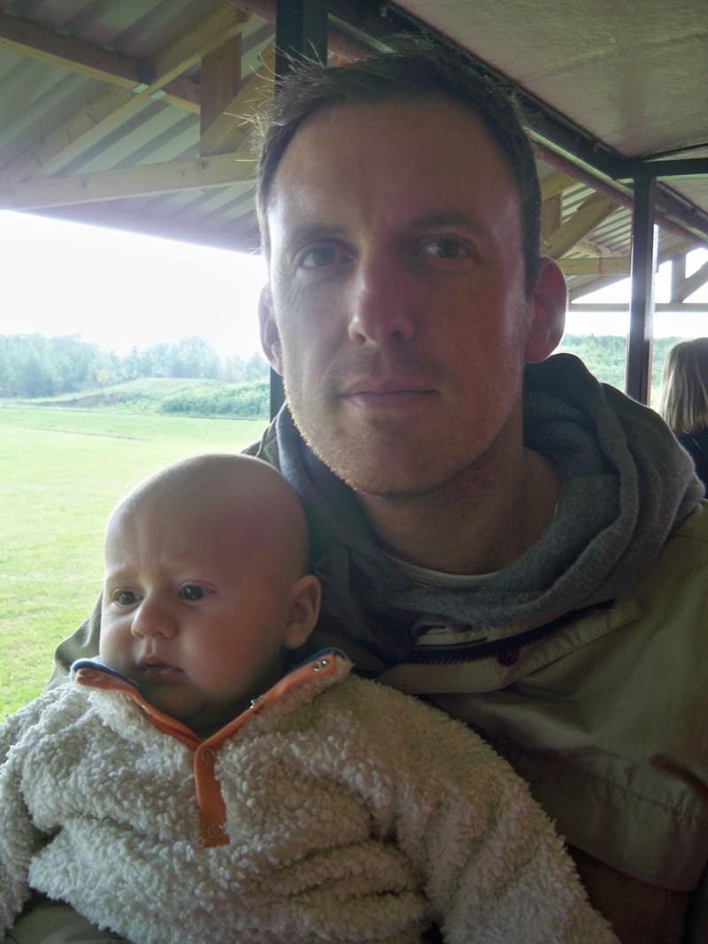 Nick Hodges with his son, Bodie, who died in 2012 (NHS Blood and Transplant/PA)