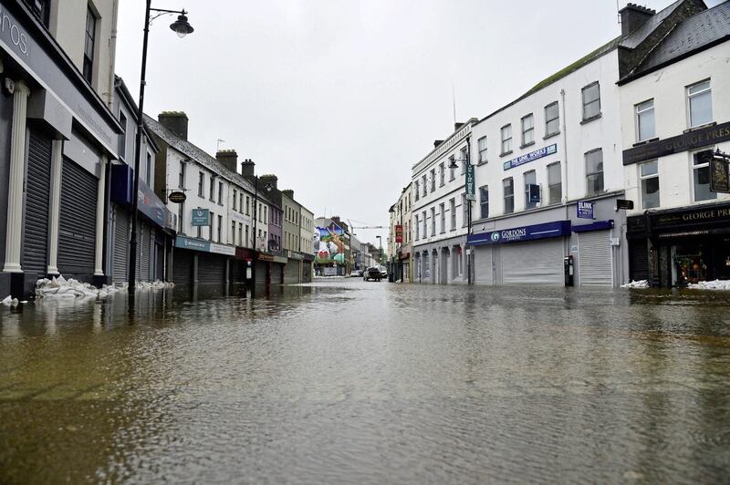 Businesses in Newry are counting the cost of this week&#39;s flooding. PICTURE: ARTHUR ALLISON/PACEMAKERPRESS 