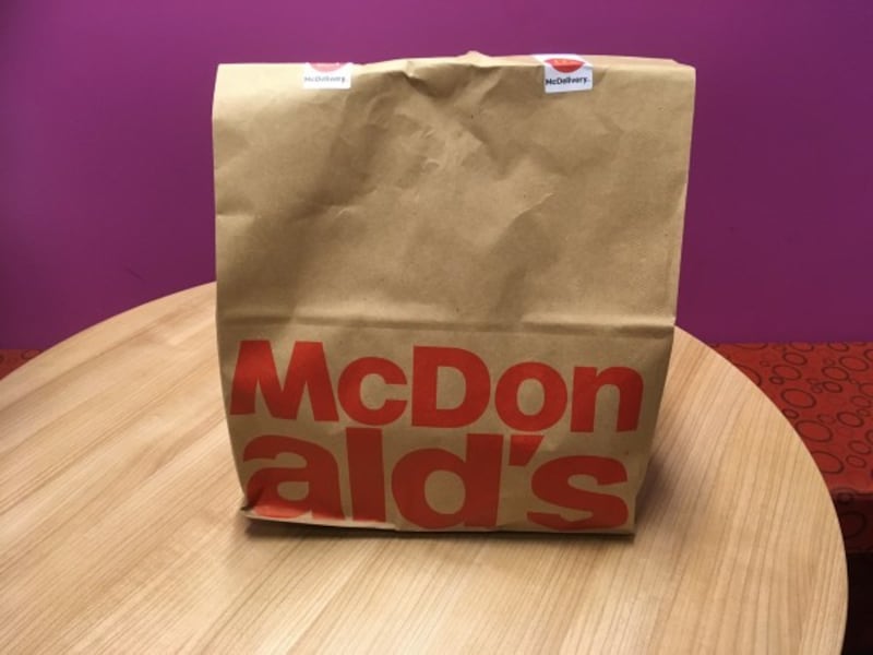 A McDonald's bag