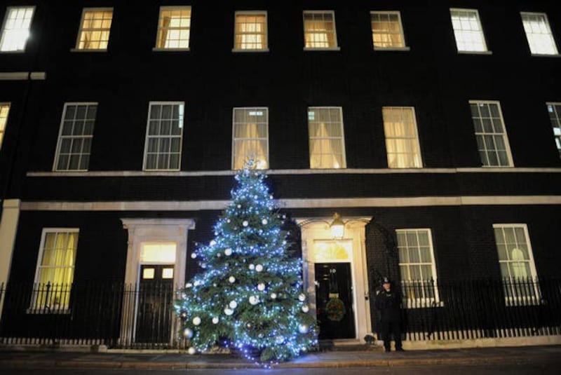 Downing Street Christmas lights (Anthony Devlin/PA)