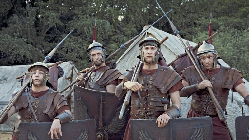 Plebs: Soldiers of Rome. Ryan Sampson, Tom Basden, Tom Rosenthal and Jonathan Pointing 