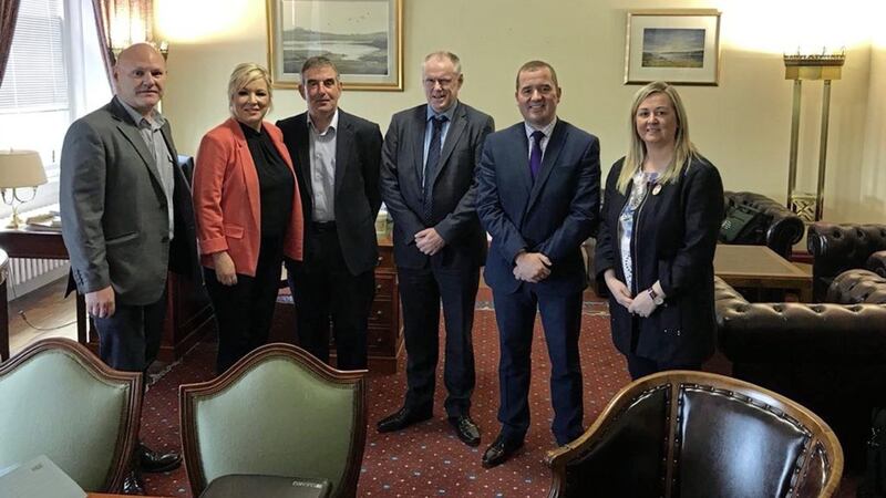 Sinn F&eacute;in northern leader led a delegation to meet GAA Ulster Council officials yesterday 