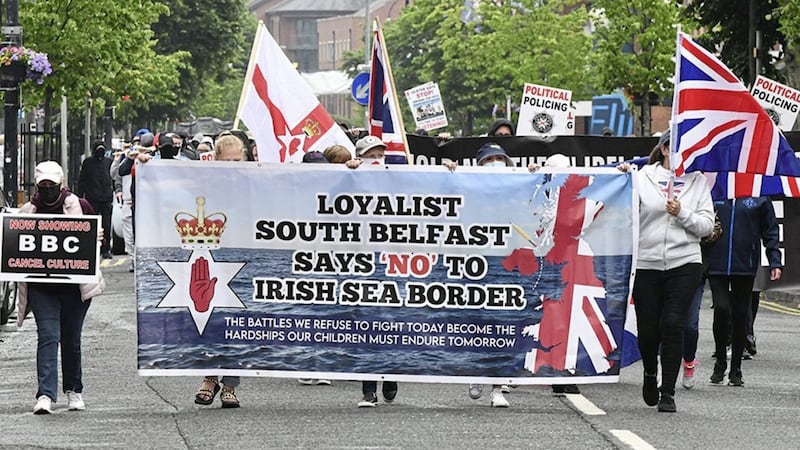 Brexit and the Northern Ireland Protocol has amplified the identity crisis felt among elements of the northern Protestant community. Picture by Alan Lewis/Photopress 