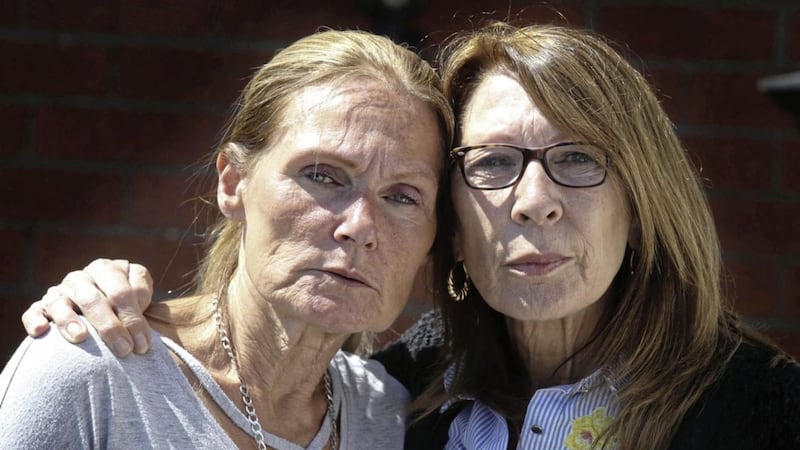 Bernie Kavangah (right) and her sister, Lorraine Murtagh, who were held at knife point during a break-in at their dying mother&#39;s home in Westrock Gardens last week, said the support from the community since the incident had been &quot;magnificent&quot;. Picture: Hugh Russell 