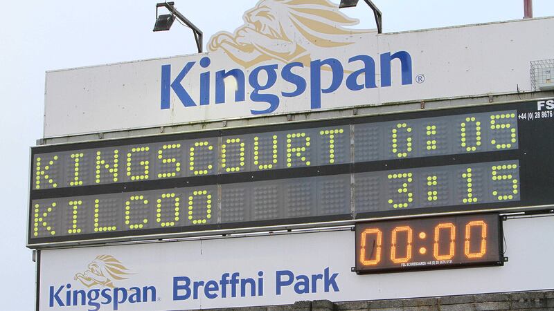 The final score at Breffni Park last Sunday<br />Picture: Colm O'Reilly &nbsp;