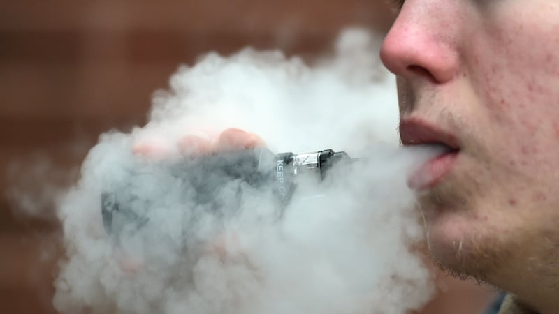 A new ONS survey found 4.5 million people reported being daily or occasional vape users in 2022 (Nicholas T Ansell/PA)