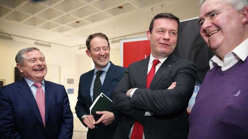 From left, Labour leader Brendan Howlin, with party colleagues Sean Sherlock, Alan Kelly and Willie Penrose earlier this month 