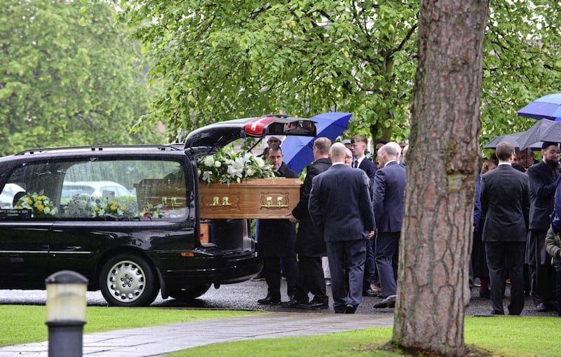 &nbsp;The funeral of Professor Patrick Johnston who was Vice-Chancellor of Queen's University Belfast.