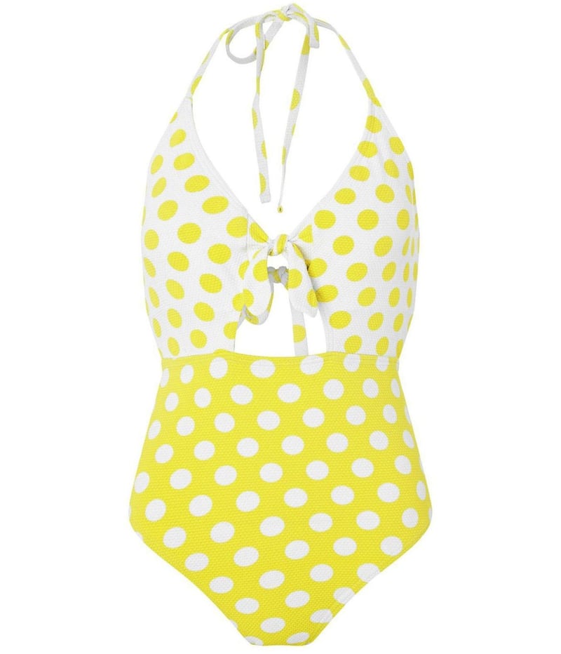 Accessorize Tie Front Lemon Spot Swimsuit, &pound;30 
