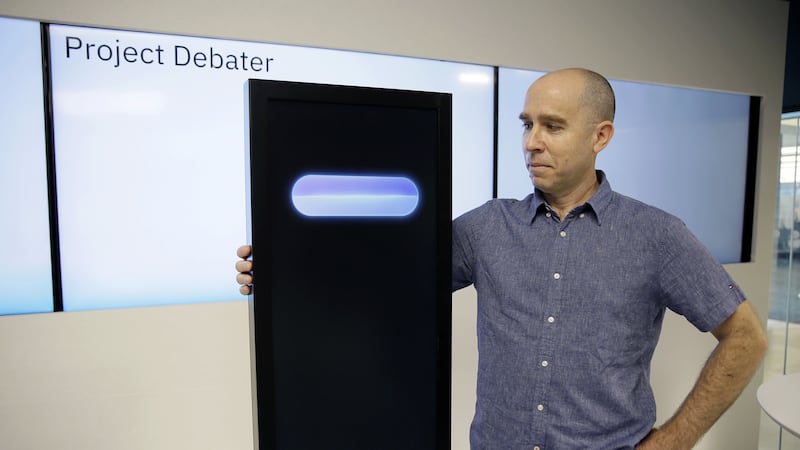 The company unveiled its Project Debater in a demonstration of its artificial intelligence project in San Francisco.