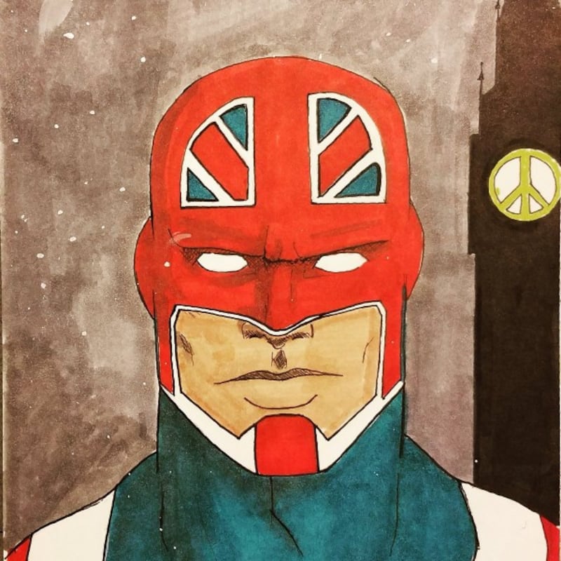 superhero artwork in tribute to London attack (Sam Wilson)