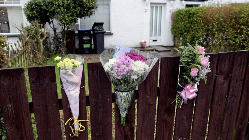 Tributes for five-year-old Nadia Zofia Kalinowska at her family home in Fernagh Drive 