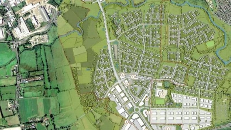 Neptune Carleton LLP&rsquo;s proposal centres on 220-acres between Lisburn and the M1 at Blaris.