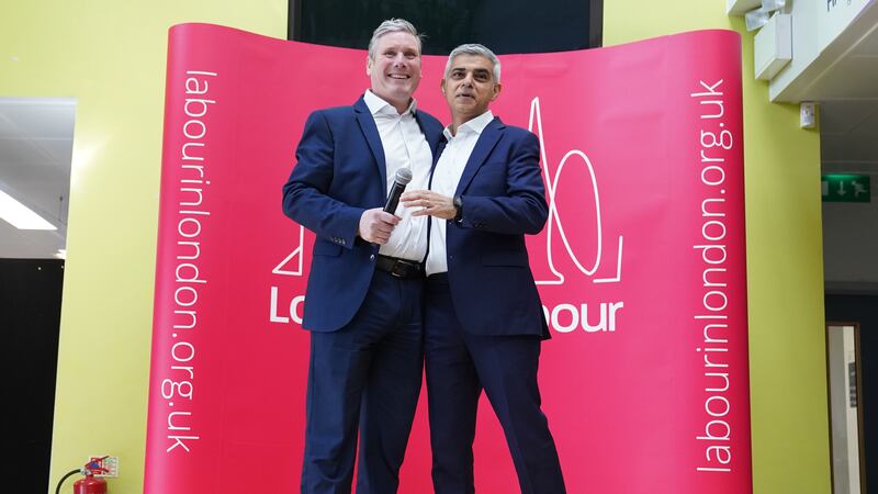 Labour leader Keir Starmer and mayor of London Sadiq Khan