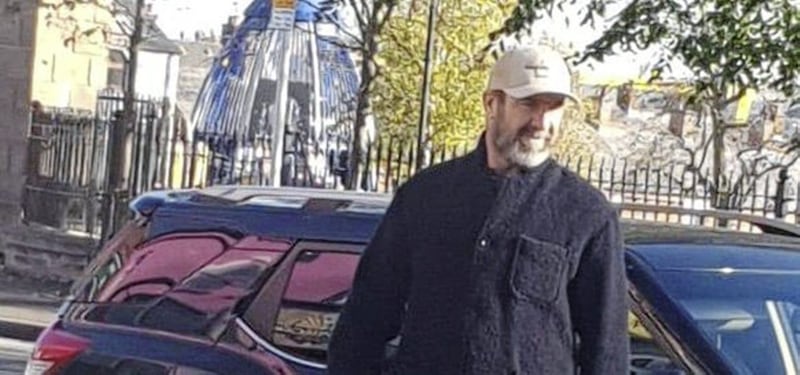 Cantona&#39;s visit caused much excitement among football fans 