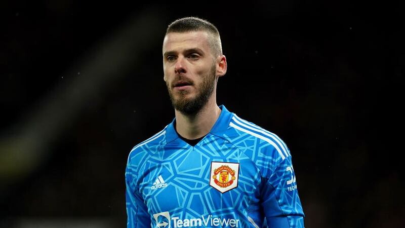 Goalkeeper David de Gea is out of contract at Old Trafford (Martin Rickett/PA)