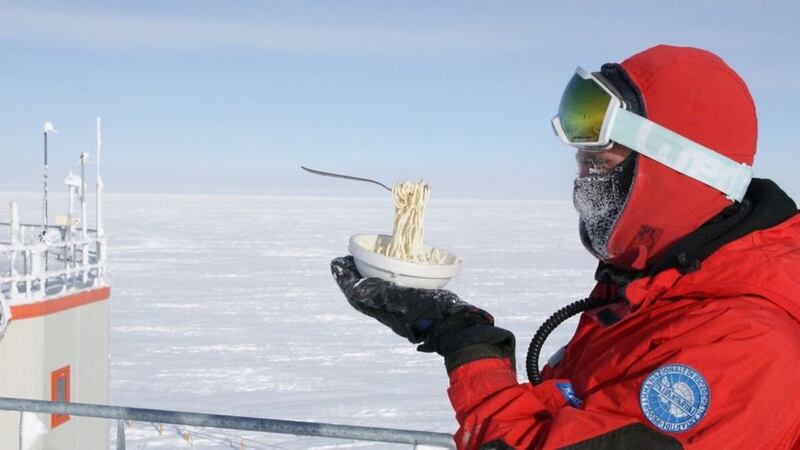 Scientists at Antarctica’s Concordia Station also tried scrambling eggs – without much success…