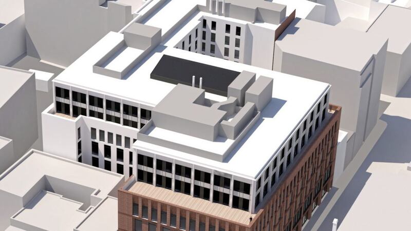 An artist&#39;s impression of the proposed office and hotel scheme at Norwich Union House 