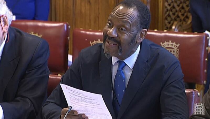 Lenny Henry gives evidence to communications committee