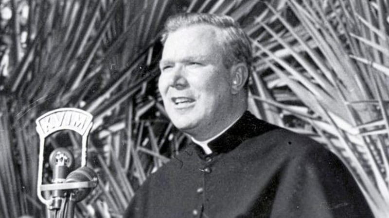 Fr Patrick Peyton, subject of tonight&#39;s documentary Guns and Rosaries. Picture: RT&Eacute; 