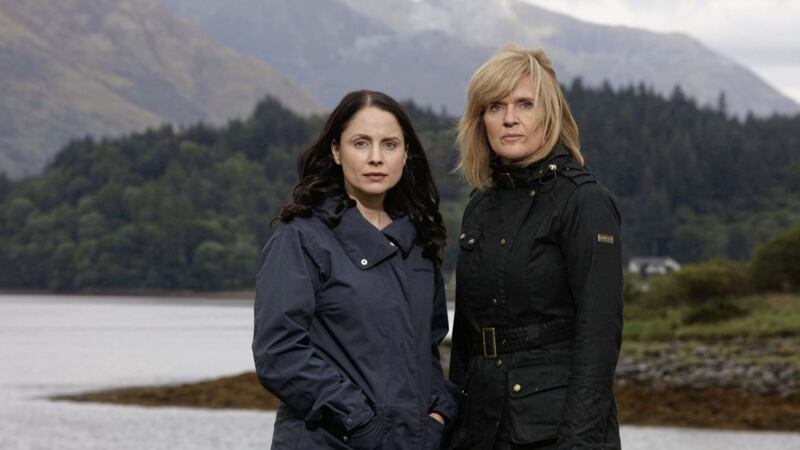 Laura Fraser and Siobhan Finneran who star in new crime drama The Loch, which starts on ITV on Sunday 