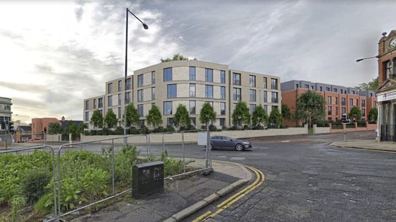 CGI of the apartment buildings proposed for the site of the former Park Avenue Hotel in Belfast. 
