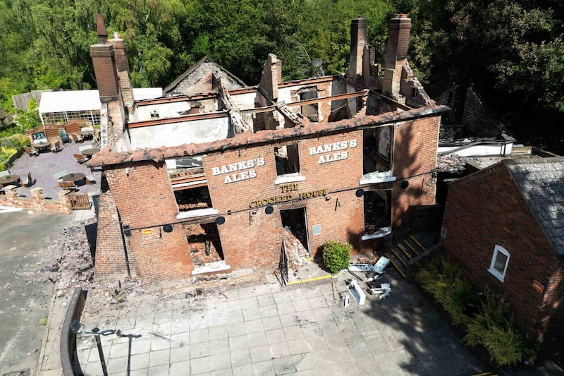 There was public outcry over the destruction of the Crooked House in August (Jacob King/PA)