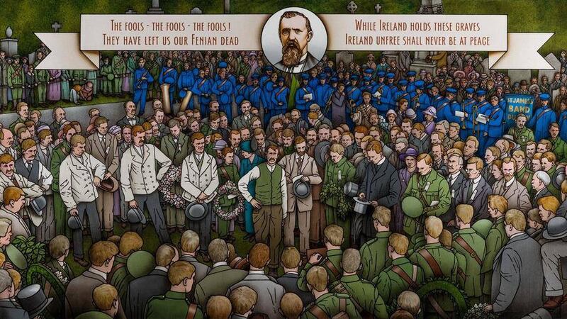 Copies of the artwork by Robert Ballagh are being sold to help fund restoration work of the 1916 Plot in Glasvnevin Cemetery 
