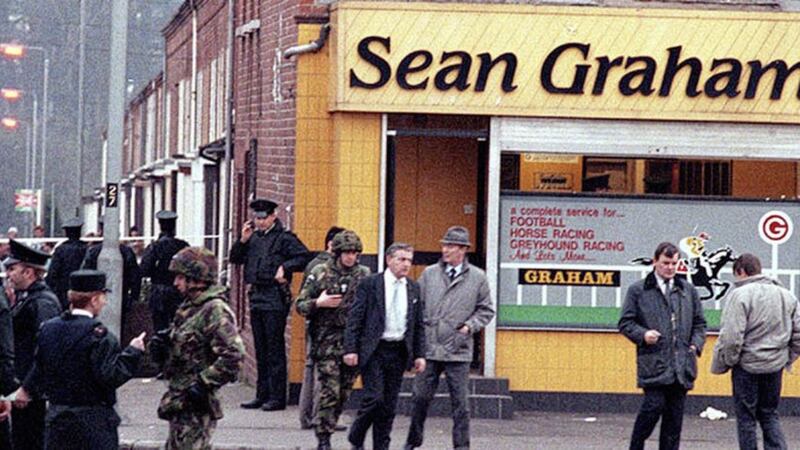 Five people were killed during a loyalist gun attack at Sean Graham bookmakers on the Ormeau Road in 1992 