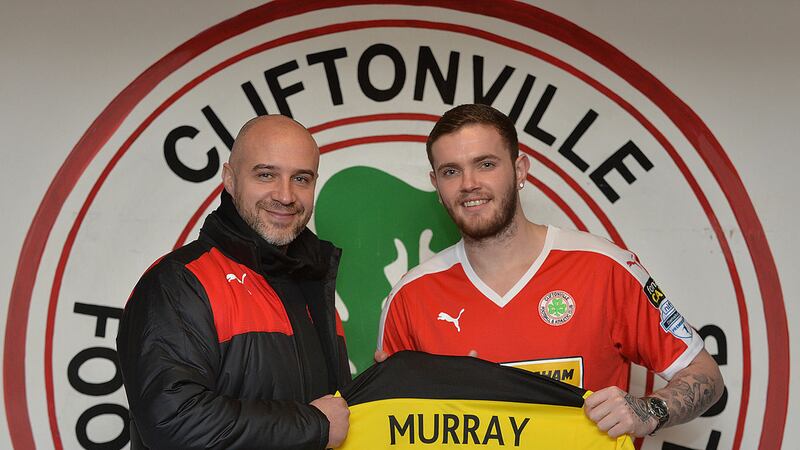 Darren Murray signed for Cliftonville in January of this year&nbsp;