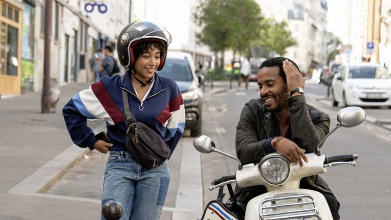 Amandla Stenberg and Andre Holland in The Eddy 