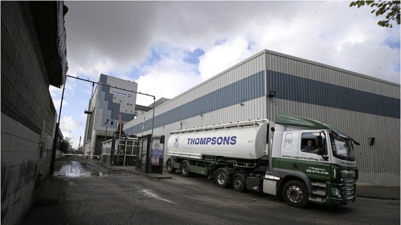 Thompsons Feeds in Belfast, part of the W&R Barnett Group. Picture: Hugh Russell