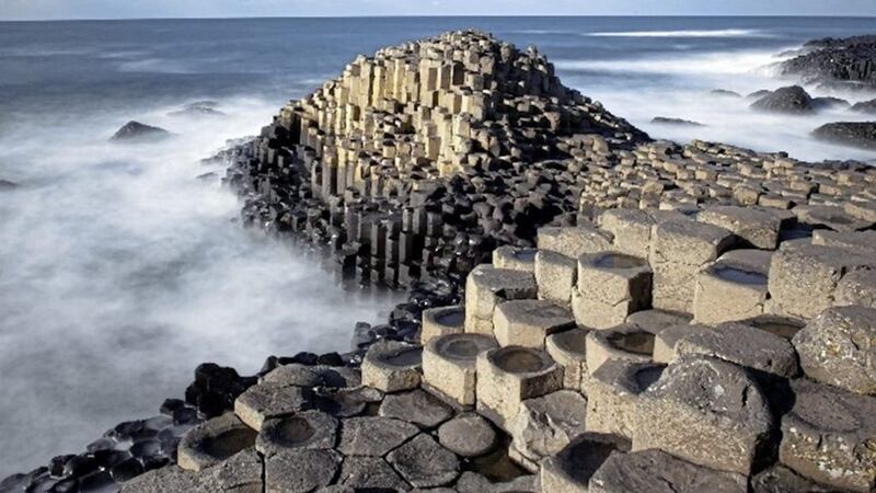 The Giant&#39;s Causeway in Co Antrim. A new podcast series has asked people from across the north what Northern Ireland means to them 
