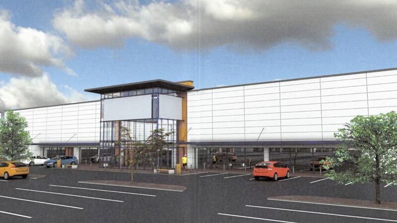 An artist&#39;s impression of the store units proposed for the Lakelands Retail and Leisure Park 