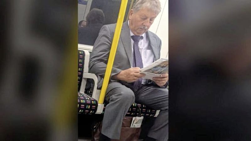 Sammy Wilson was photographed on the London Underground without a face covering 