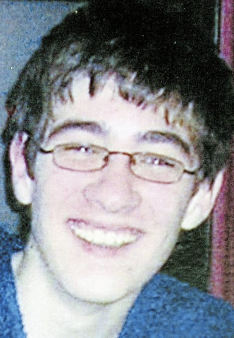 Schoolboy Thomas Devlin, stabbed to death on the Somerton Road in August 2005. 