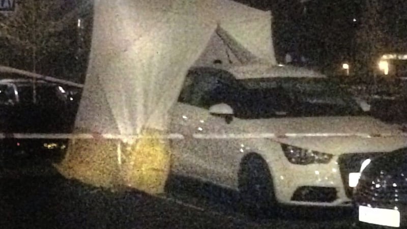 Police cordoned off a car in the grounds of Altnagelvin hospital after the body of a premature baby was found in the vehicle. 