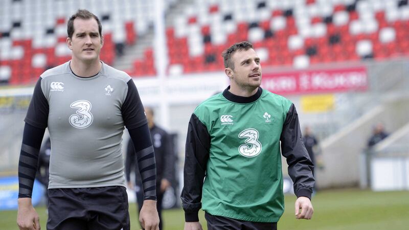 Toner, left, readily admits needing he needs to impose himself against the Romania in a bid to regain his place in the Irish pecking order