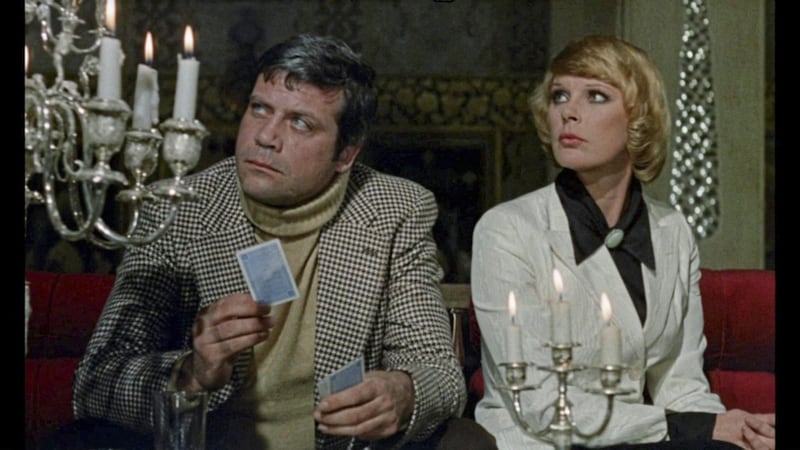 Elke Sommer and Oliver Reed in And Then There Were None 