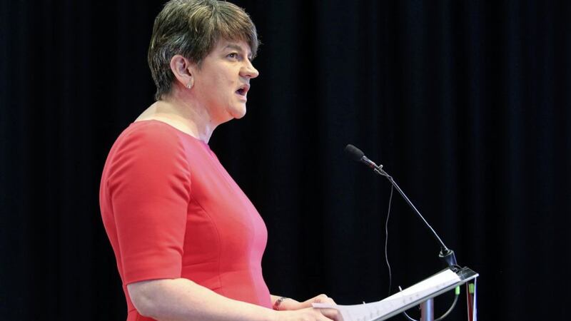 Arlene Foster outlined five conditions for her party supporting the restoration of devolution. Picture by Mal McCann 