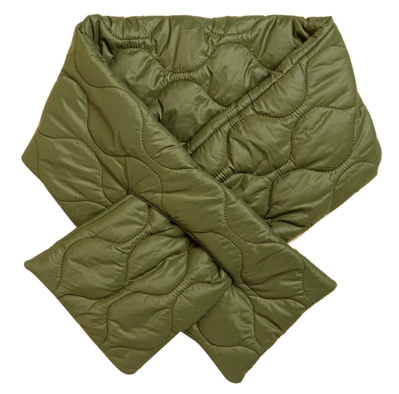 Undated Handout Photo of Marks and Spencer Collection Light Khaki Quilted Scarf, &pound;17.50, available from Marks and Spencer. See PA Feature FASHION Winter Warmers. Picture credit should read: PA Photo/Handout. WARNING: This picture must only be used to accompany PA Feature FASHION Winter Warmers. WARNING: This picture must only be used with the full product information as stated above. 
