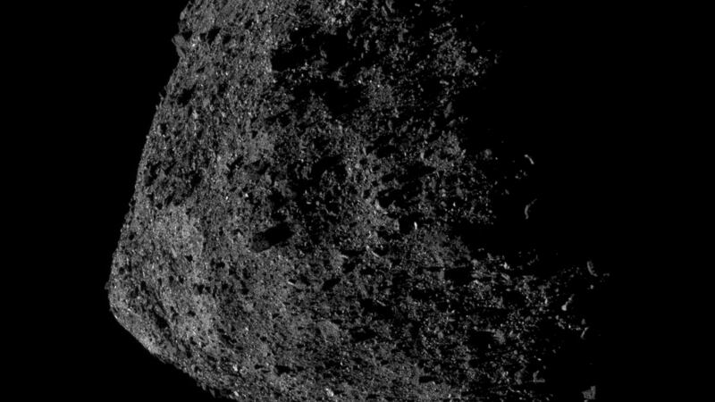 The OSIRIS-REx spacecraft came within 0.4 miles from the asteroid’s surface.