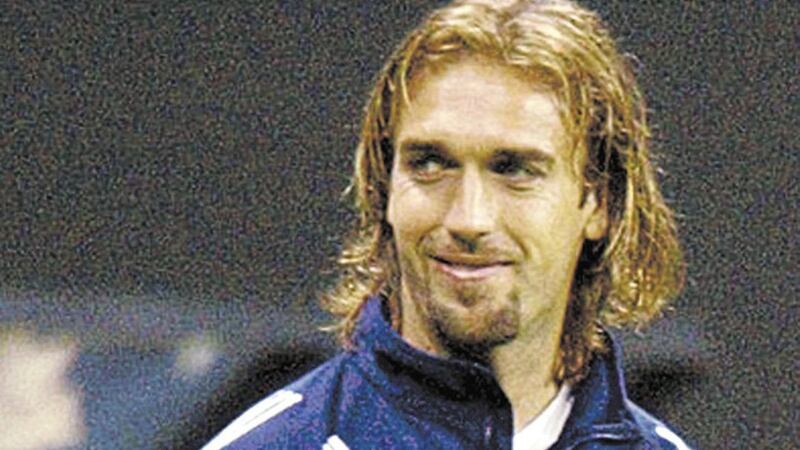 Fiorentina&#39;s Gabriel Batistuta was one of the leading lights of Italian football in the mid-90s 
