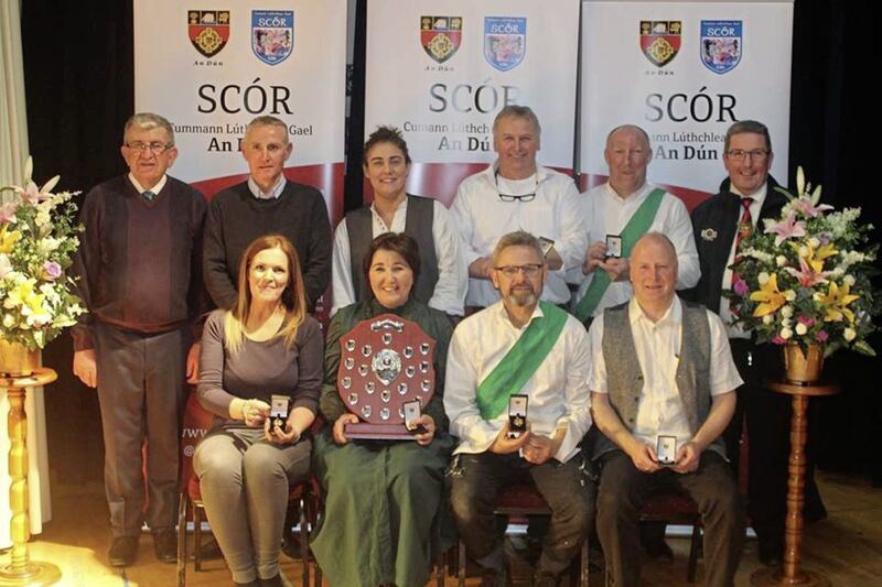 St Mochai&rsquo;s, Darragh Cross won two Down titles at the county Scor Sinsir finals night on Sunday in Banbridge. Sharlene Neeson won the recitation final for the second year in-a-row, while the Le&iacute;ru&iacute; Sta&iacute;tse (stage presentation) act also got the verdict of the judges. The leirui team included Bernie Sweeney, Rab Branney, Anthony McMahon, Paul Kelly, Eoin Conroy, Gerard Healy and Grainne Lundy. In the solo singing final Sarah McVeigh was narrowly beaten by the Mayobridge act. Congratulations to all our acts for their achievements at both east Down and all county level this year 