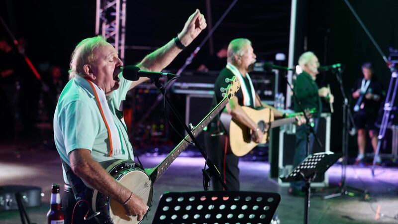 The Wolfe Tones played at the Féile an Phobail concert in the Falls Park in west Belfast earlier this year. Picture Mal McCann