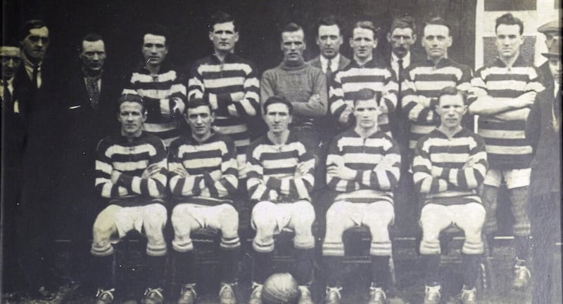 Alton United won the FAI cup in1923. Picture by Hugh Russell. 
