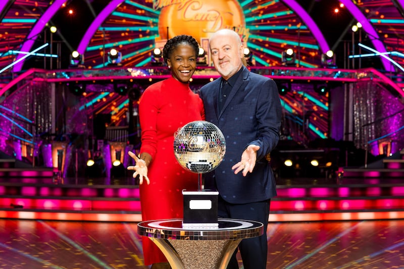 Strictly Come Dancing finalists Oti Mabuse and Bill Bailey