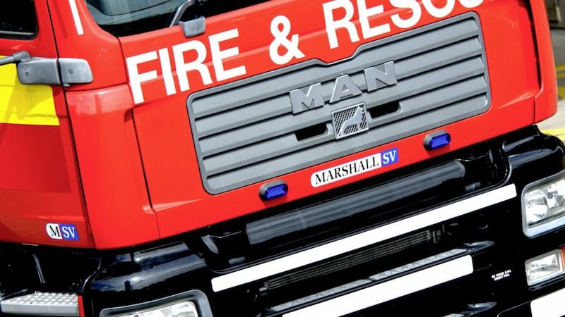 The girls, all aged 13, were rescued after one managed to contact the fire service.